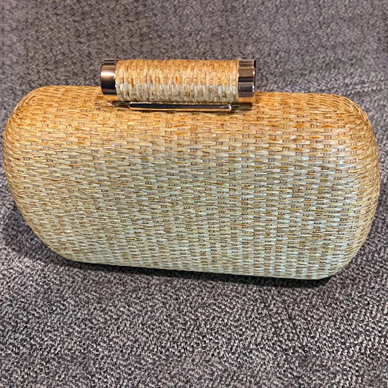 Straw Clutch Handbag