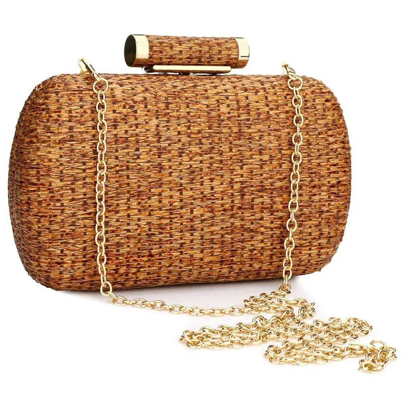 Straw Clutch Handbag