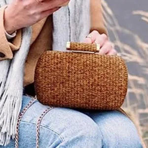 Straw Clutch Handbag