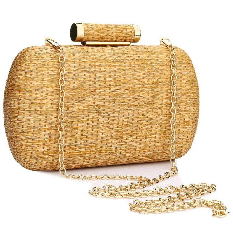 Straw Clutch Handbag