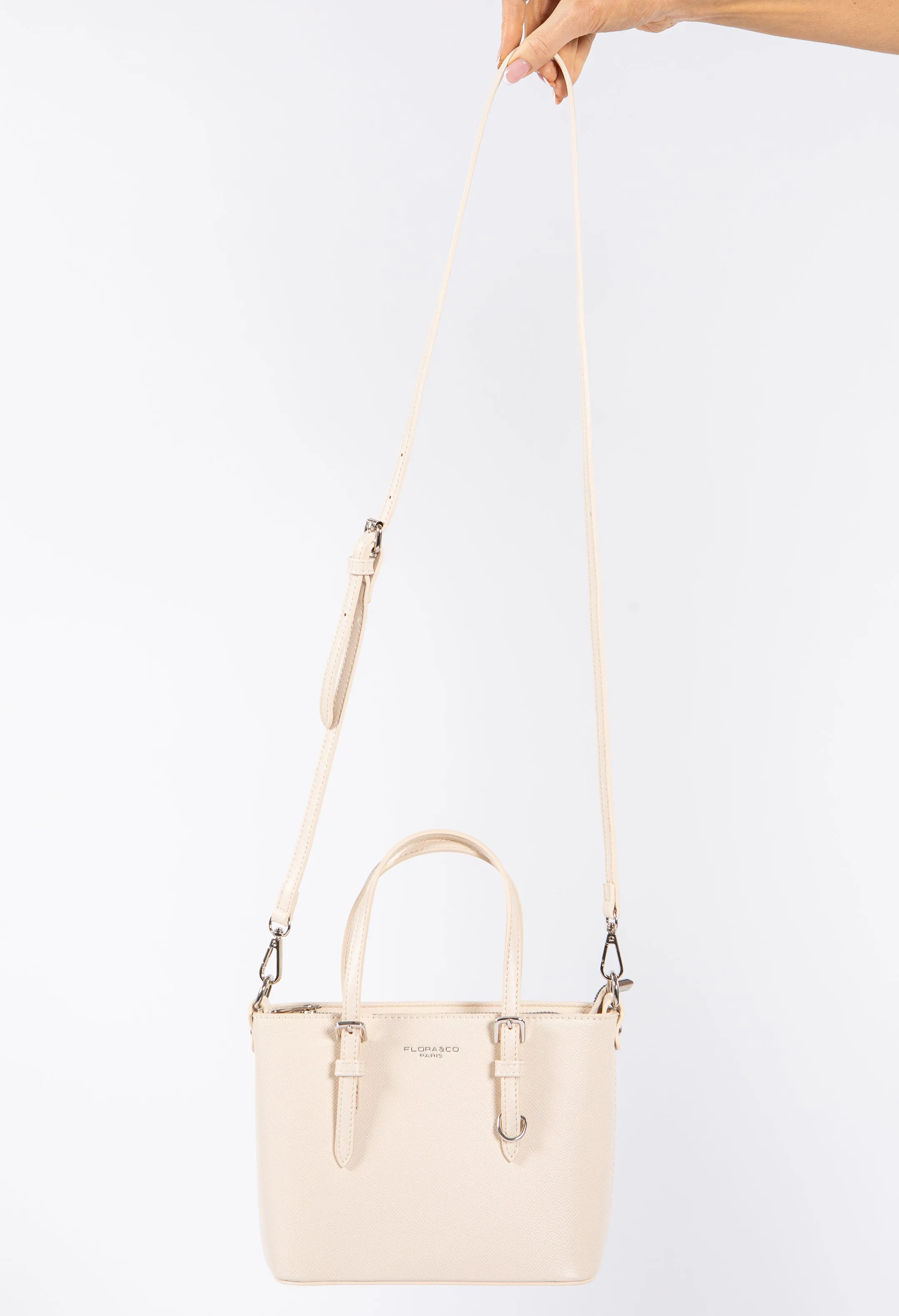 Structured Cross Body Bucket Bag