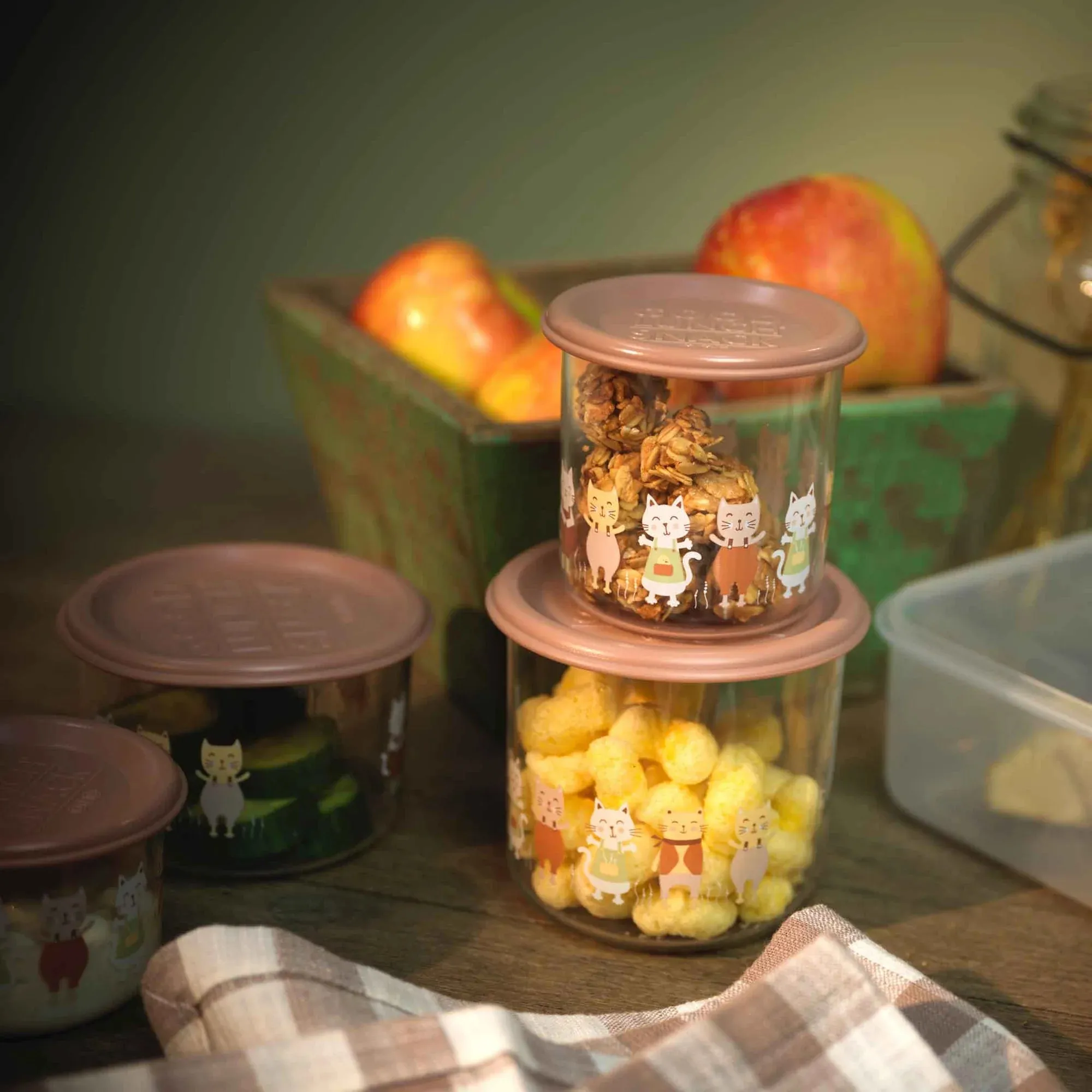 Sugarbooger - Good Lunch Small Containers 2 pcs - Prairie Kitty