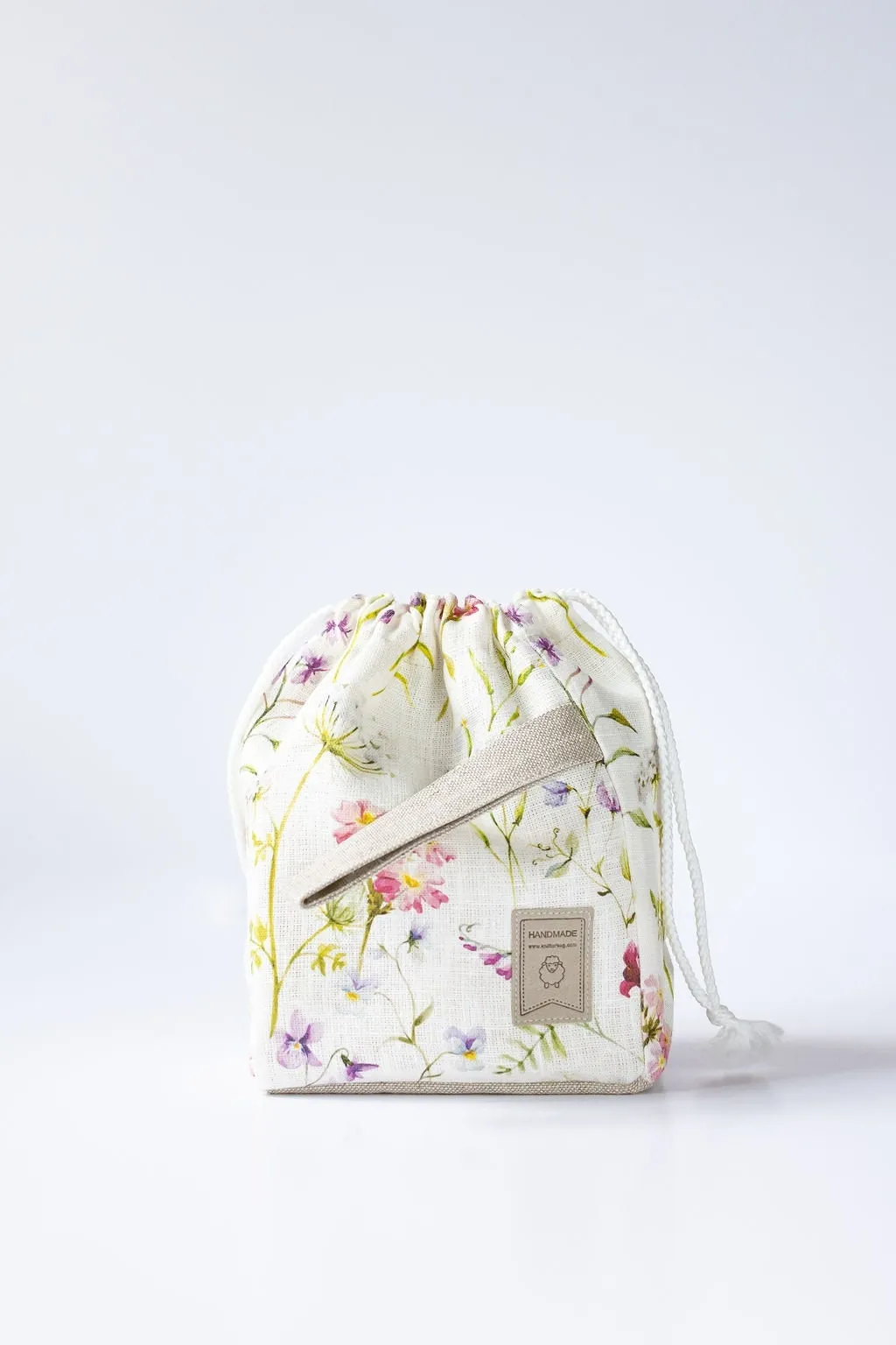 Summer flowers pattern Project Bag. Small.