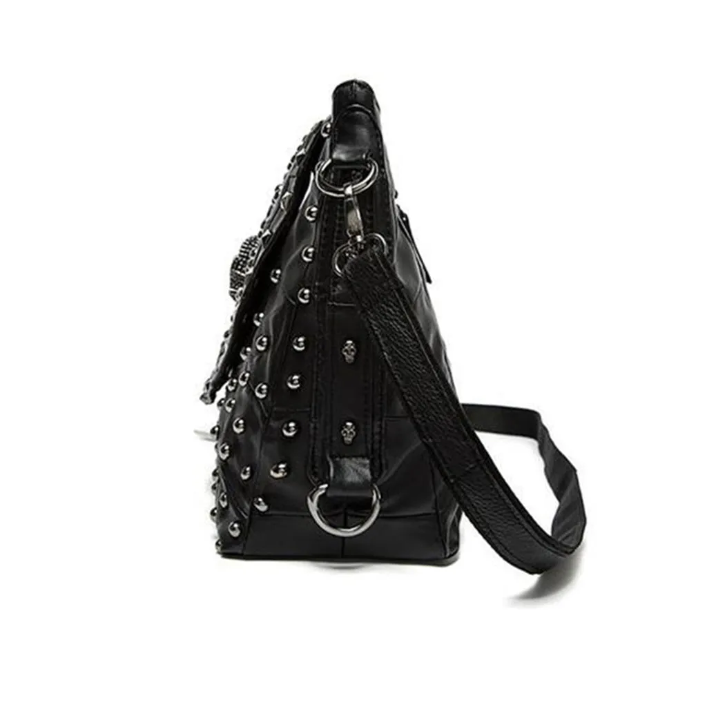 Super Hot Selling Women's Genuine Leather Skull Shoulder Bag