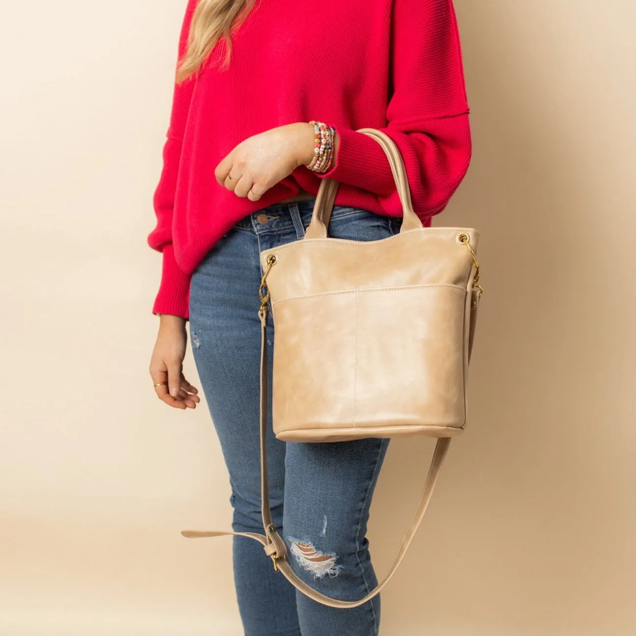 Sutton Jr Tote with Handles MADE TO ORDER