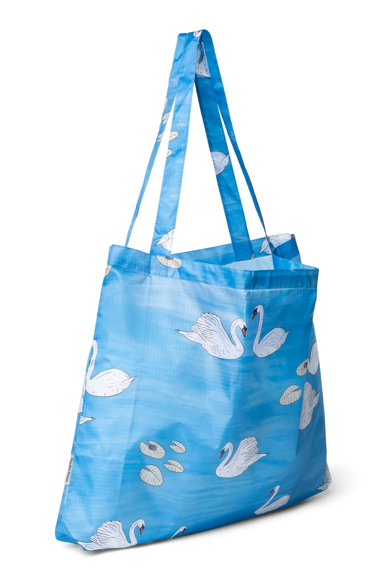Swan Blue Grocery Bag
