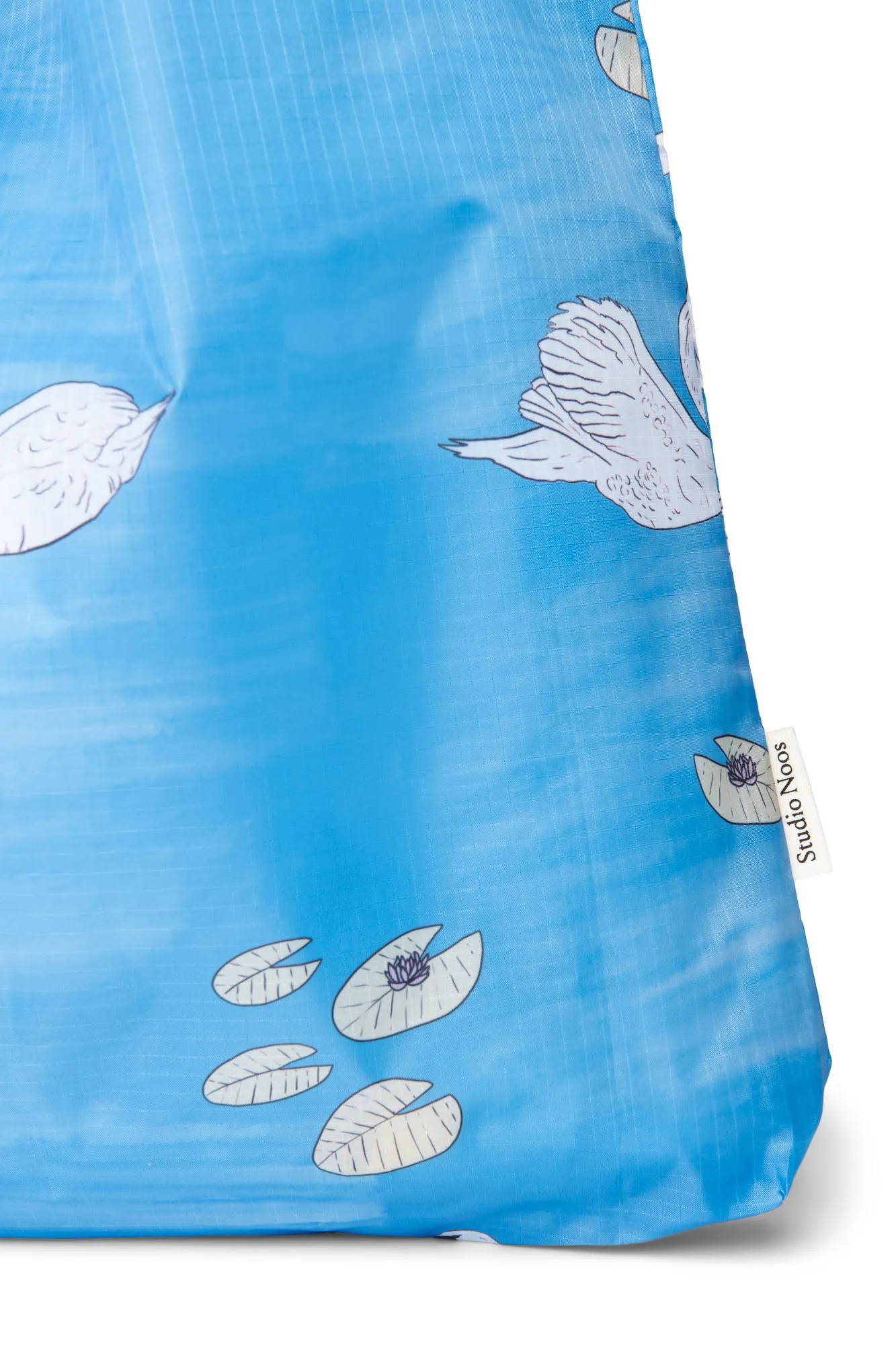 Swan Blue Grocery Bag