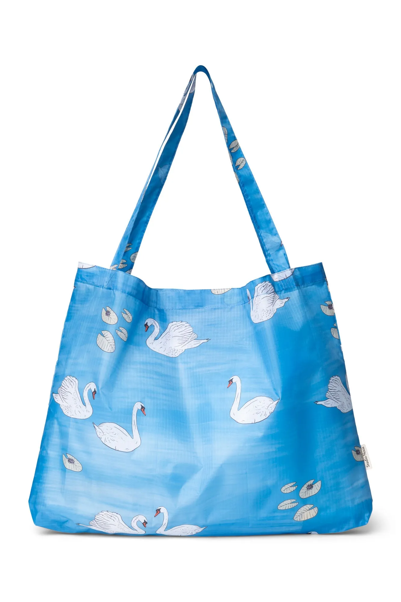 Swan Blue Grocery Bag