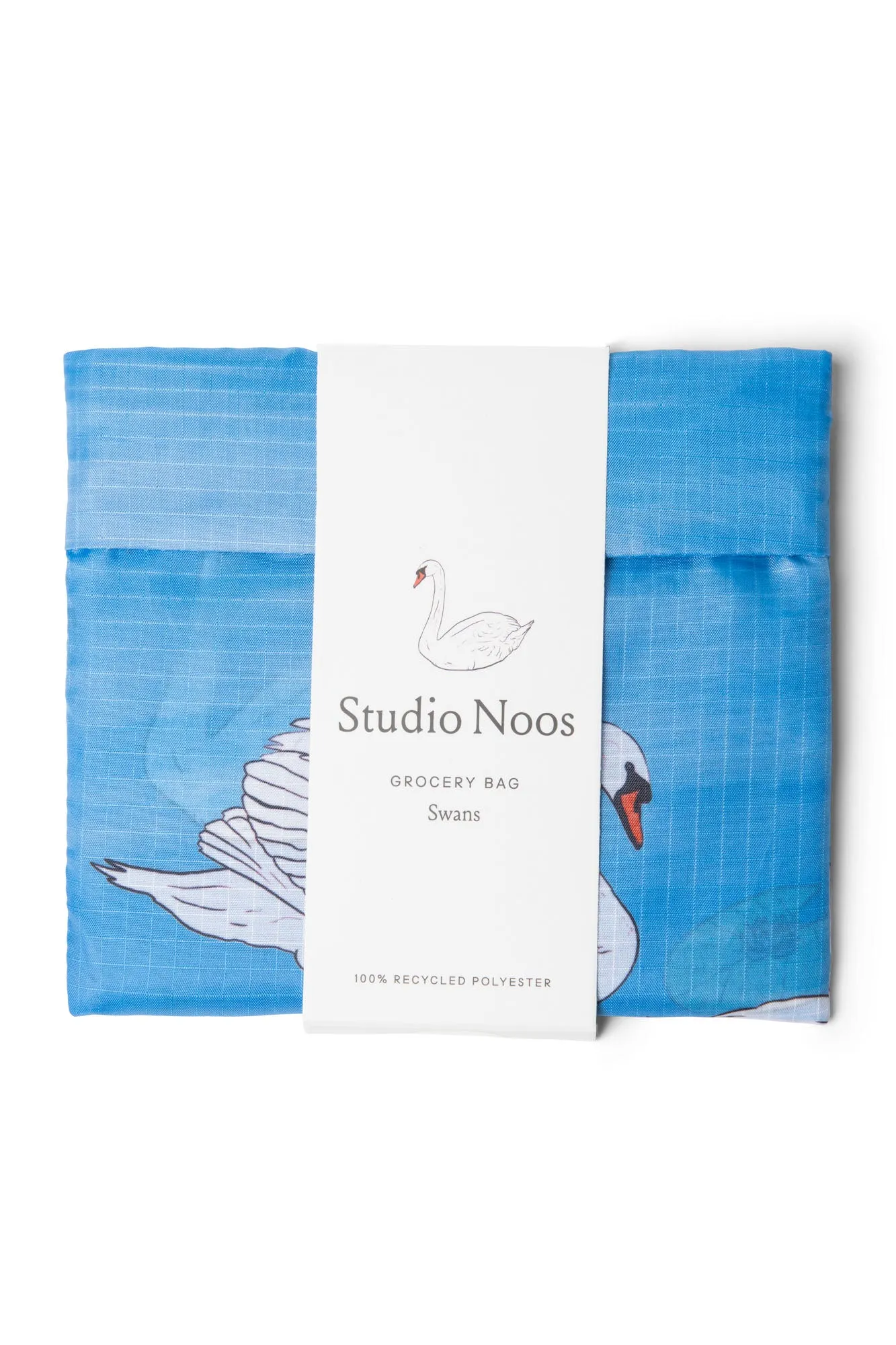 Swan Blue Grocery Bag