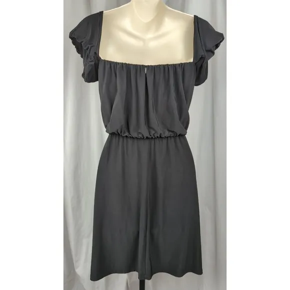 T-bags Los Angeles Cold Shoulder Black Dress Lbs Sexy Off Shoulder Soft  S