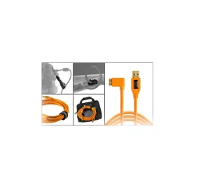 Tether Tools Starter Tethering Kit with USB 3.0 Micro-B Right Angle Cable (Orange)