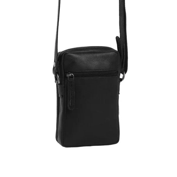 The Chesterfield Leather Phone Pouch Black Hamilton