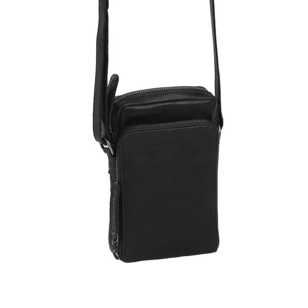 The Chesterfield Leather Phone Pouch Black Hamilton