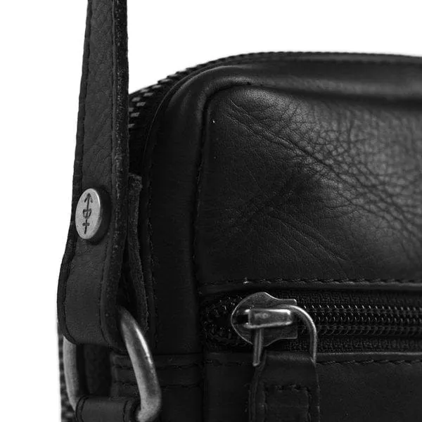 The Chesterfield Leather Phone Pouch Black Hamilton