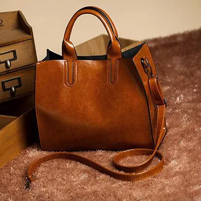 The Perforated Tote Leather Bags