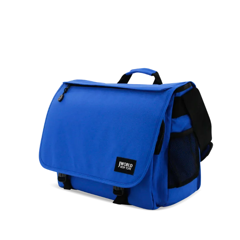 Thomas Laptop Messenger Bag in Cobalt Blue