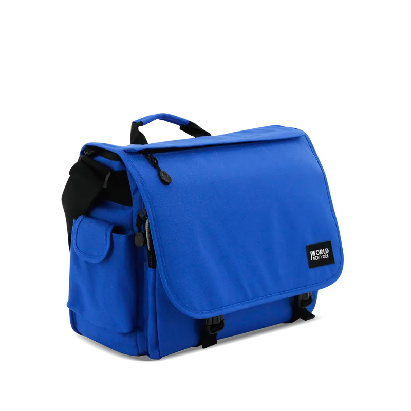 Thomas Laptop Messenger Bag in Cobalt Blue