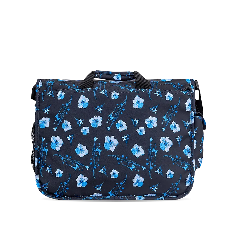 Thomas Laptop Messenger Bag in Night Bloom