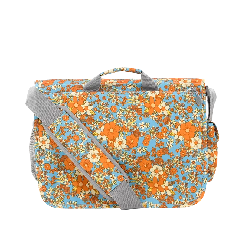 Thomas Laptop Messenger Bag in Retro Bloom