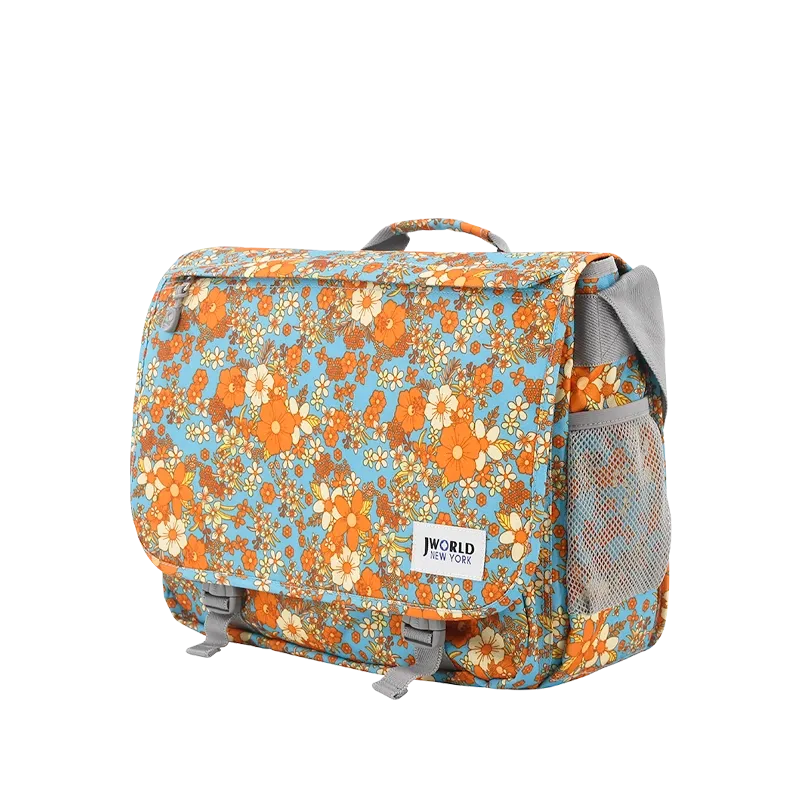 Thomas Laptop Messenger Bag in Retro Bloom