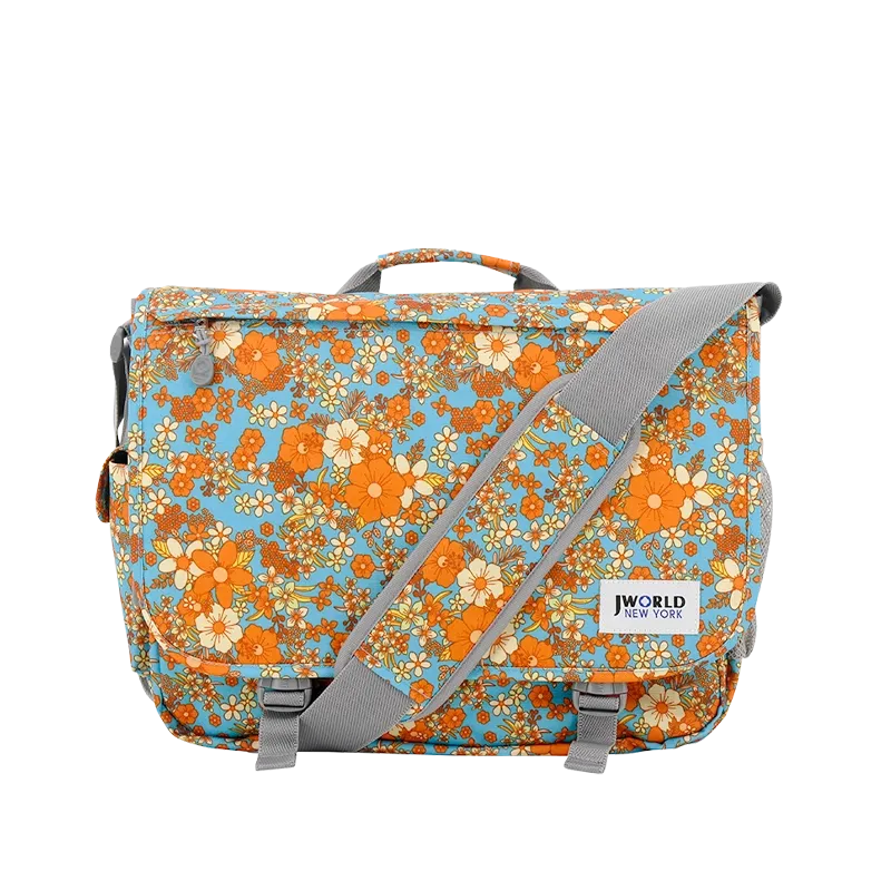 Thomas Laptop Messenger Bag in Retro Bloom