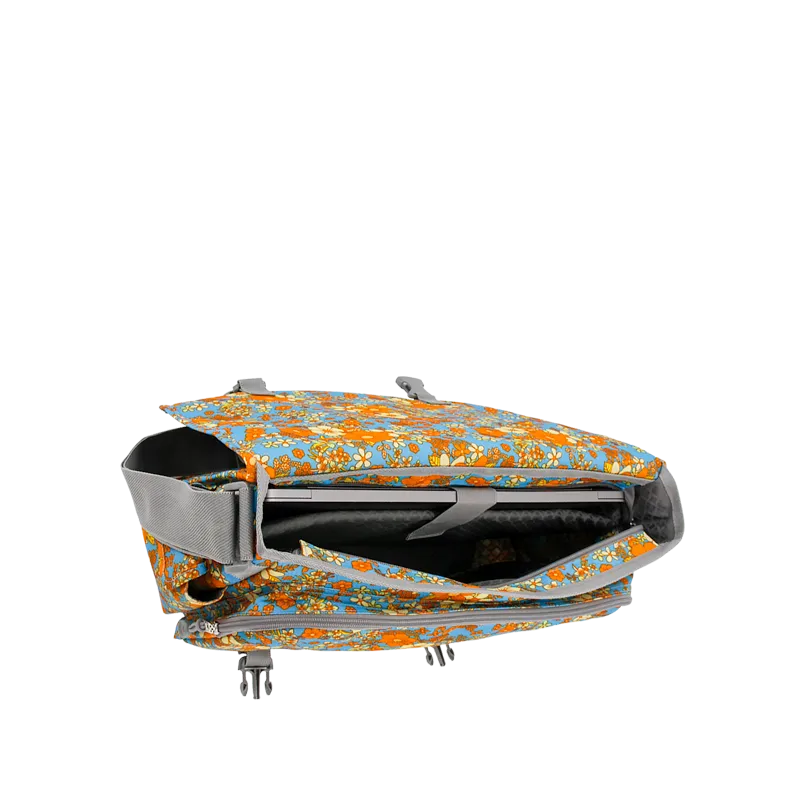Thomas Laptop Messenger Bag in Retro Bloom