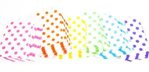 treat bags small - polka dot - ocean