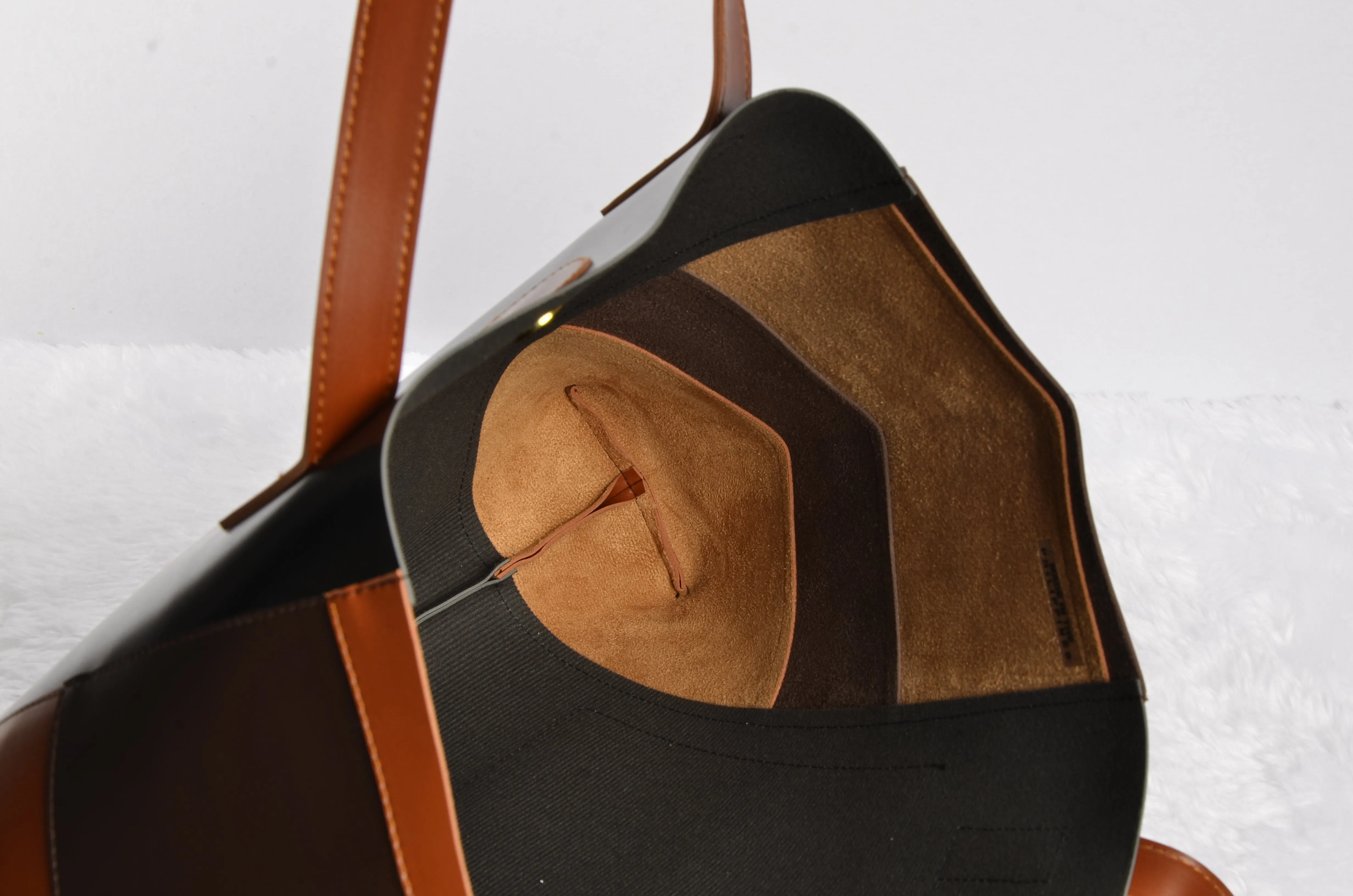 Two toned tote bag