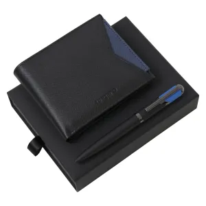 Ungaro UPBM917N-Set Cosmo Blue (ballpoint pen & money wallet)