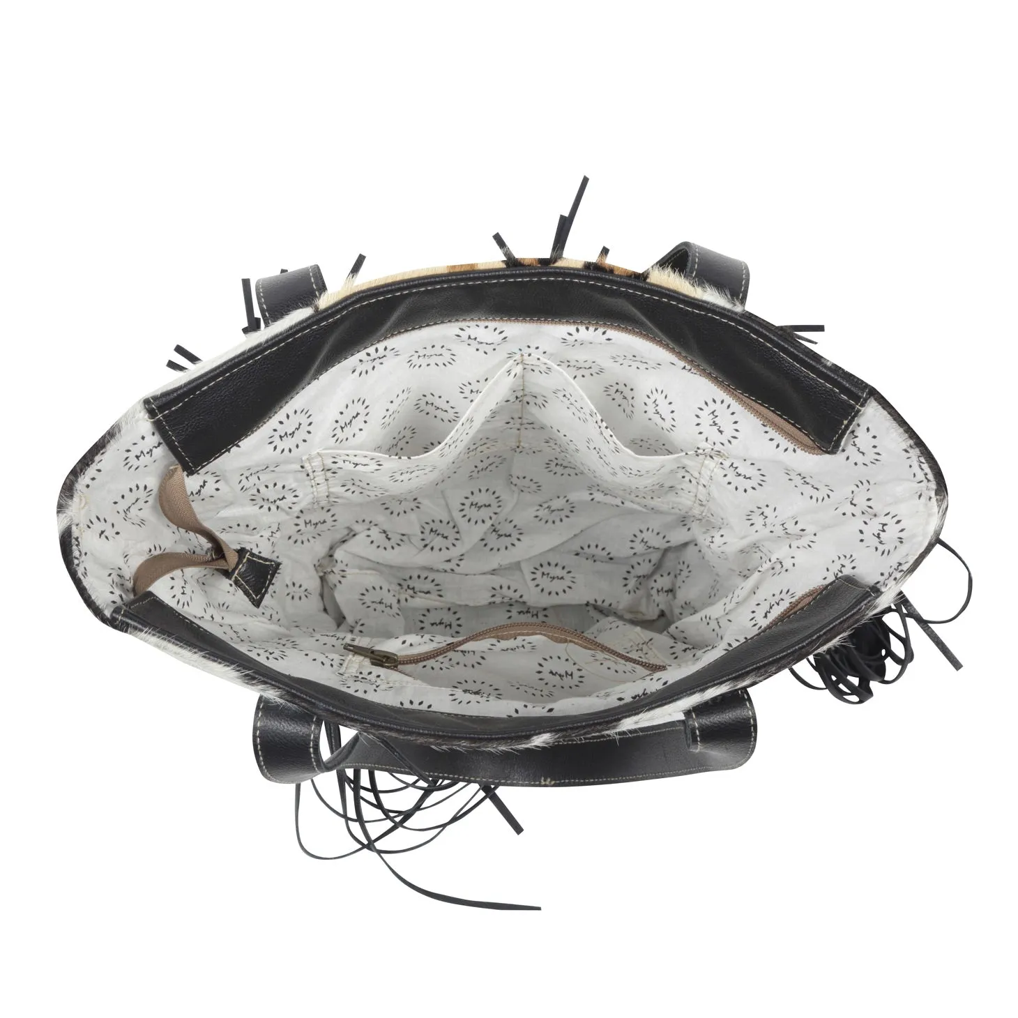 Vanilla CrÌ¬me Leather & Hairon Bag
