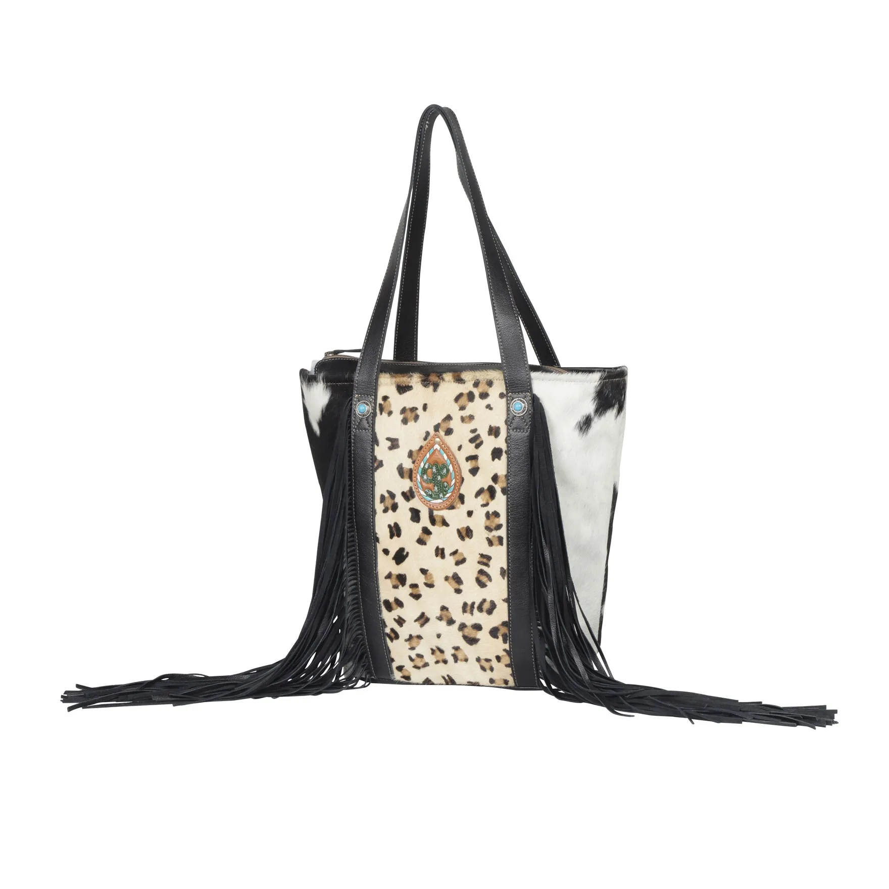 Vanilla CrÌ¬me Leather & Hairon Bag