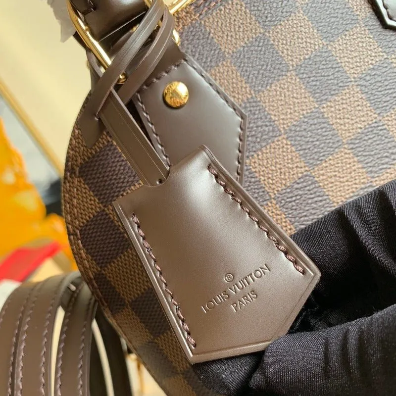 VELORA - Alma BB Monogram  Bag Brown