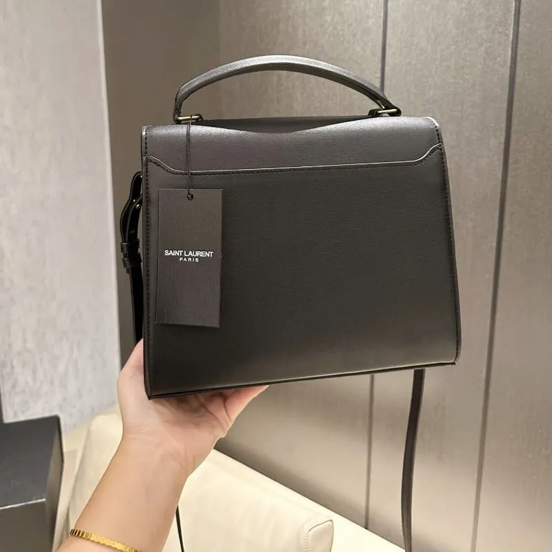 VELORA - Cassandra Medium Top Handle Bag Black