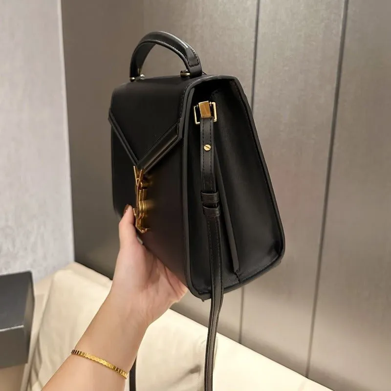 VELORA - Cassandra Medium Top Handle Bag Black