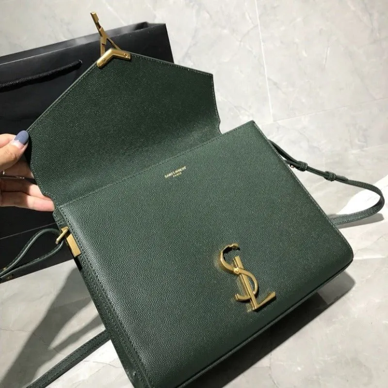 VELORA - Cassandra Medium Top Handle Bag Dark Green