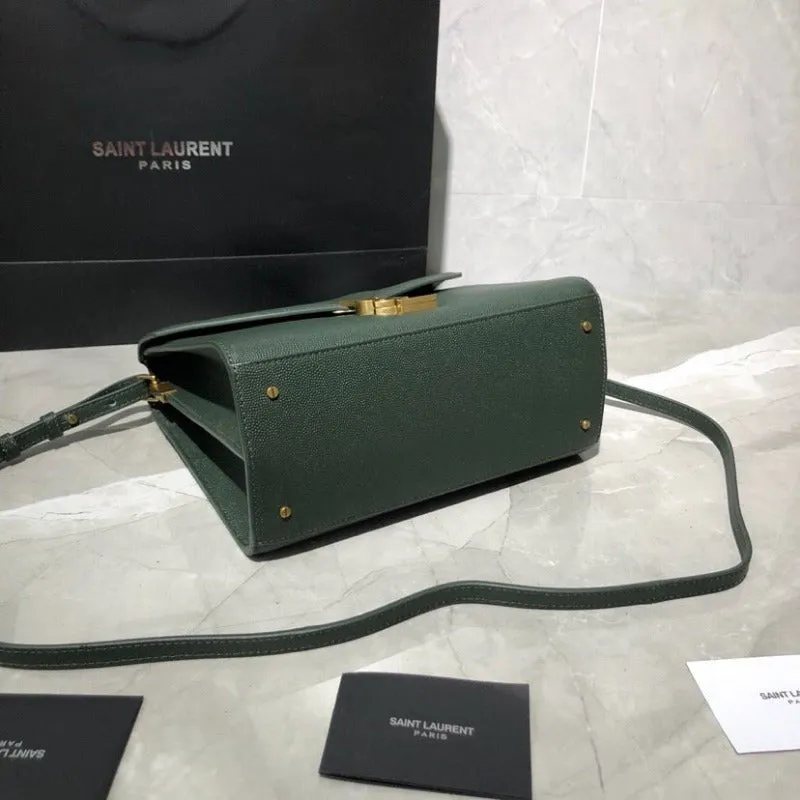 VELORA - Cassandra Medium Top Handle Bag Dark Green