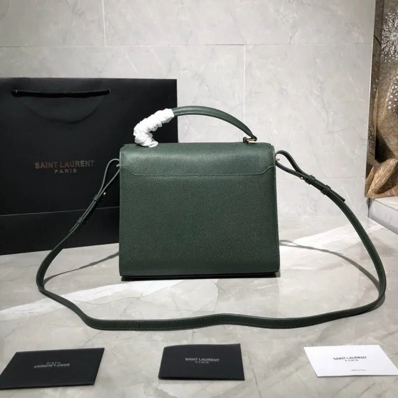 VELORA - Cassandra Medium Top Handle Bag Dark Green
