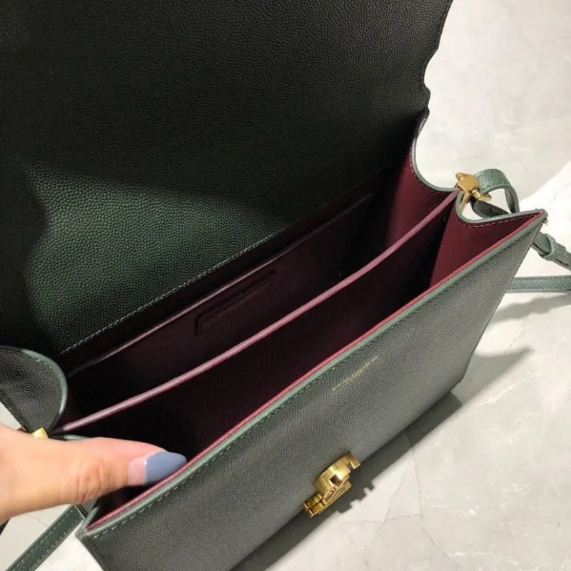 VELORA - Cassandra Medium Top Handle Bag Dark Green
