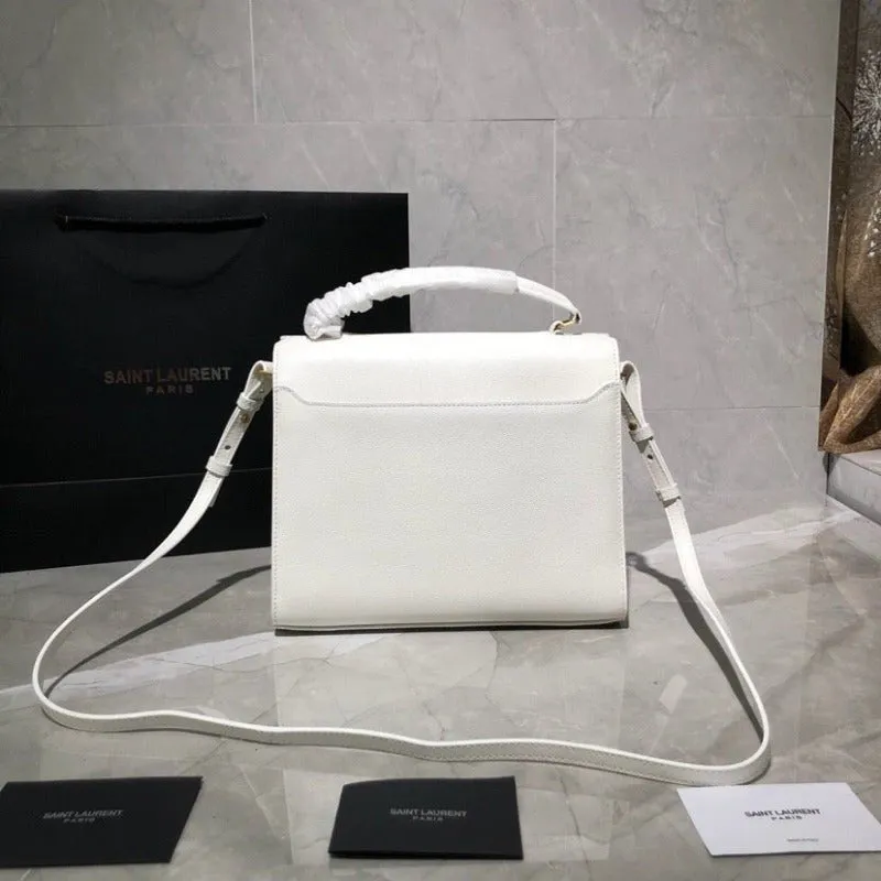 VELORA - Cassandra Medium Top Handle Bag White