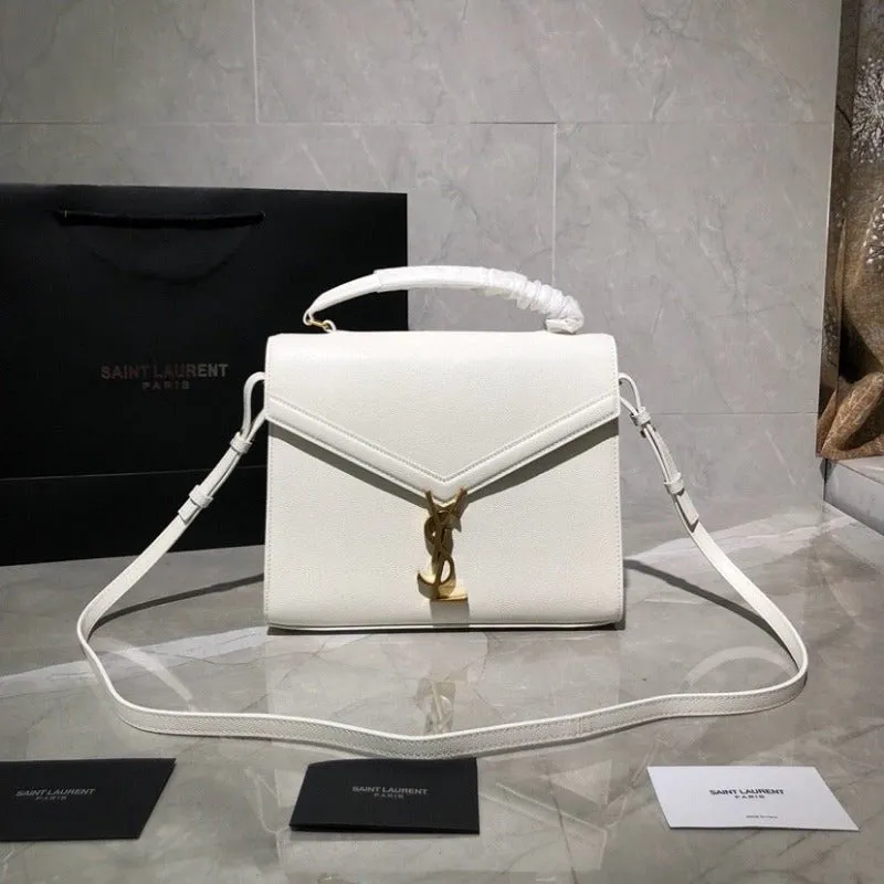 VELORA - Cassandra Medium Top Handle Bag White