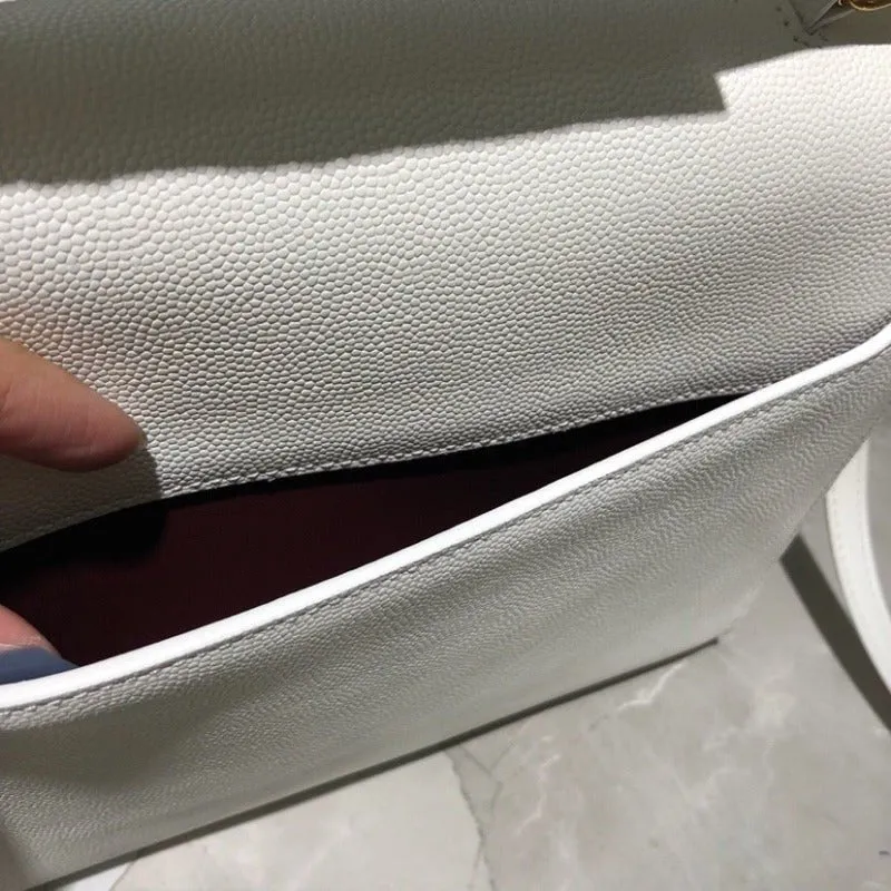 VELORA - Cassandra Medium Top Handle Bag White