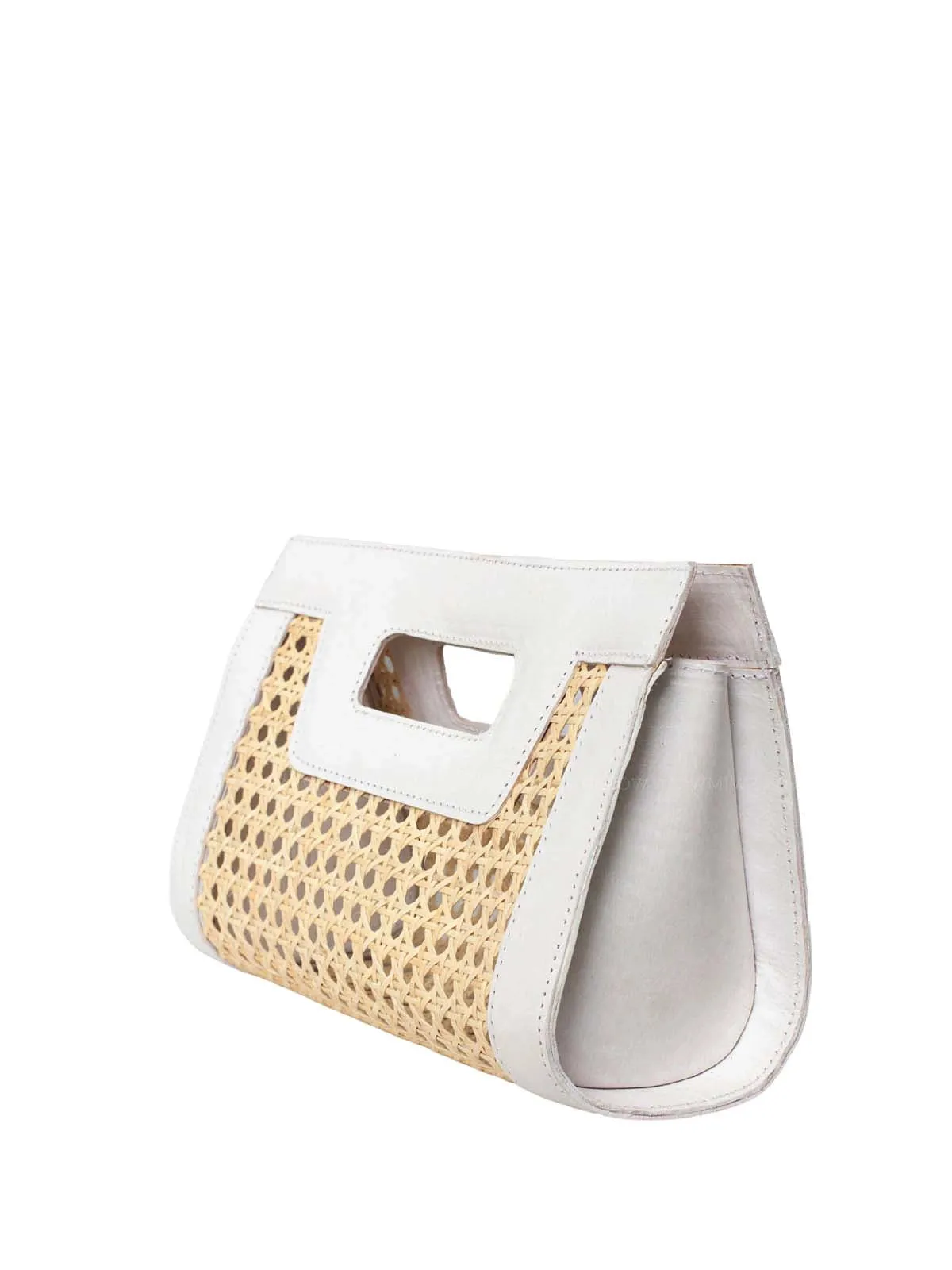Venice Mini Cane Leather Clutch
