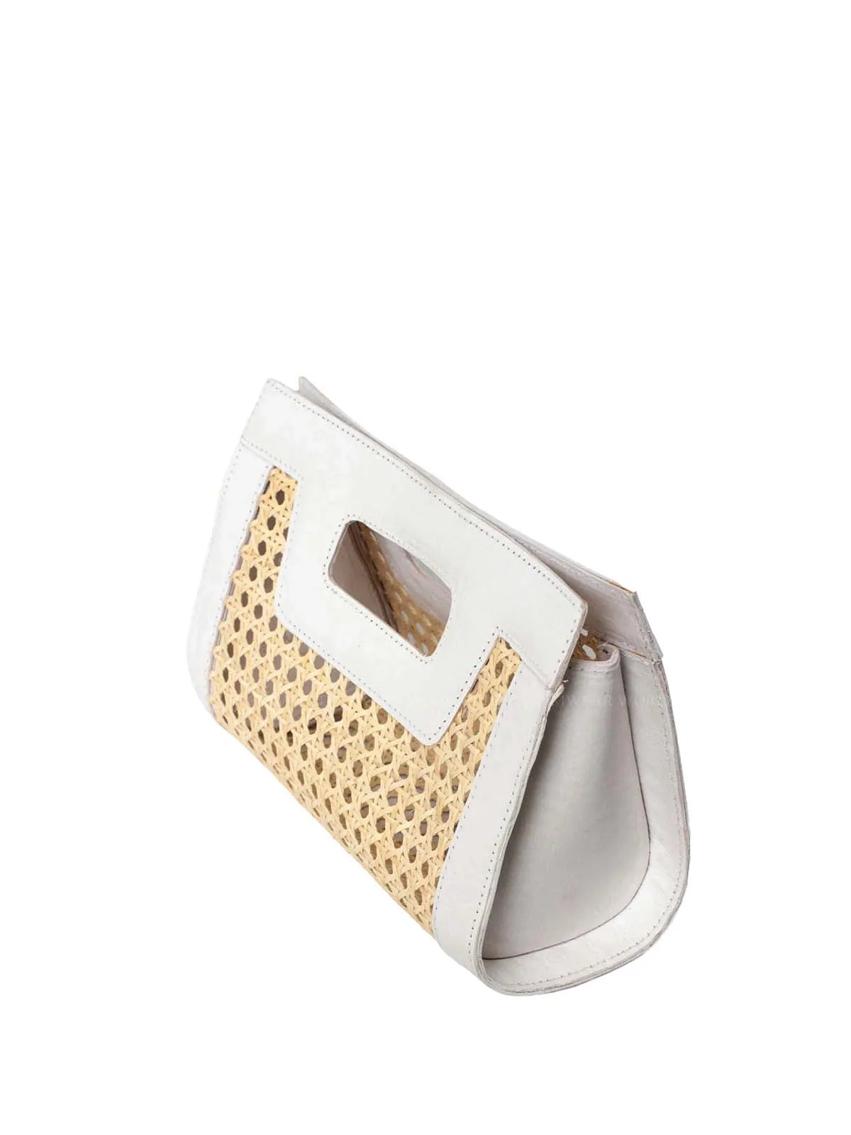 Venice Mini Cane Leather Clutch