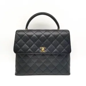 Vintage Kelly Bag in Black Caviar