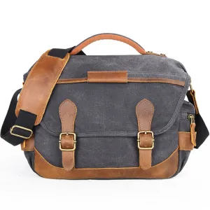 Waterproof Camera Bag Canvas Photography Messenger Bag
