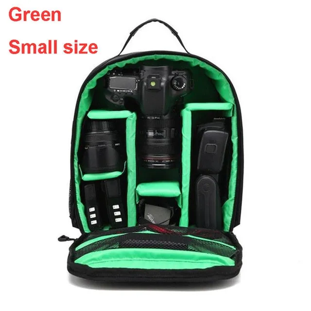 Waterproof DSLR Backpack Video Digital DSLR Camera Bag Multi-functional Outdoor Camera Photo Bag Case for Nikon Canon DSLR Lens