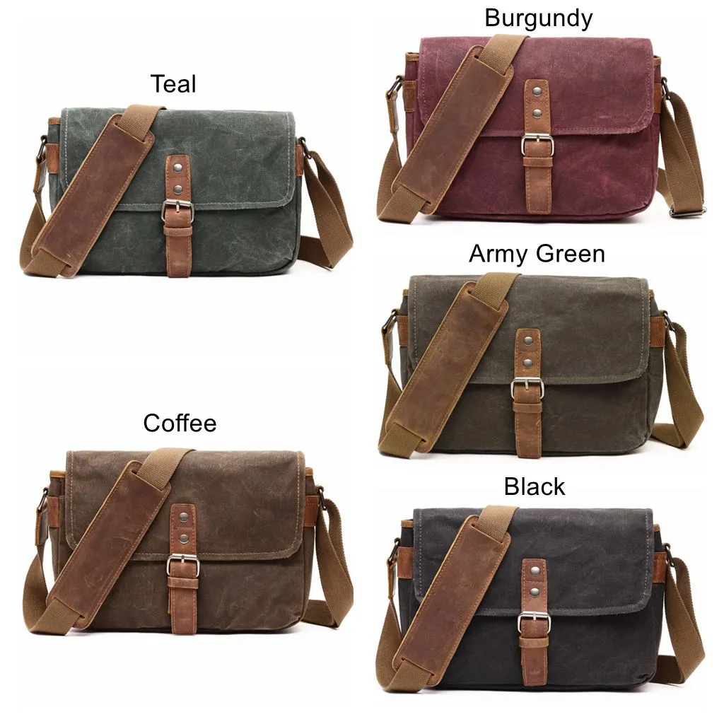 Waterproof Waxed Canvas Camera Bag, Small Camera Bag, Shoulder Bag FX8816