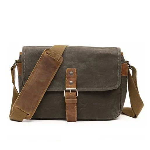 Waterproof Waxed Canvas Camera Bag, Small Camera Bag, Shoulder Bag FX8816