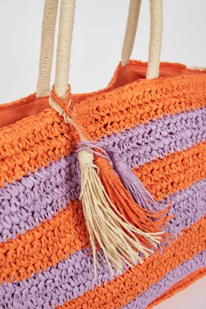 Women Straw Shoulder Bag