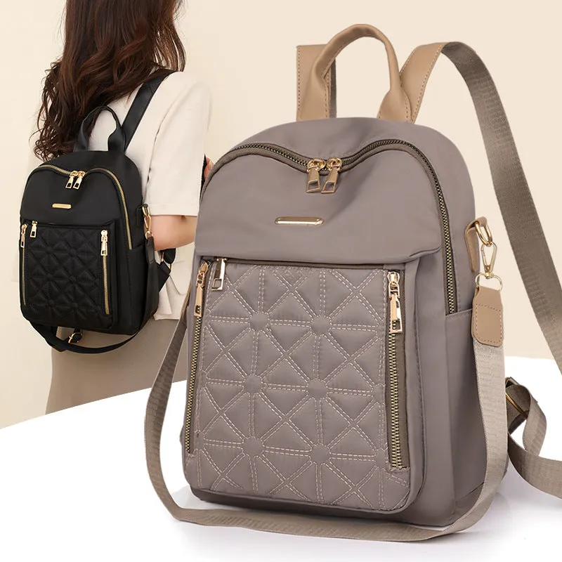 Women's Diamond Embroidery Thread Fashionable Korean Style Backpacks
